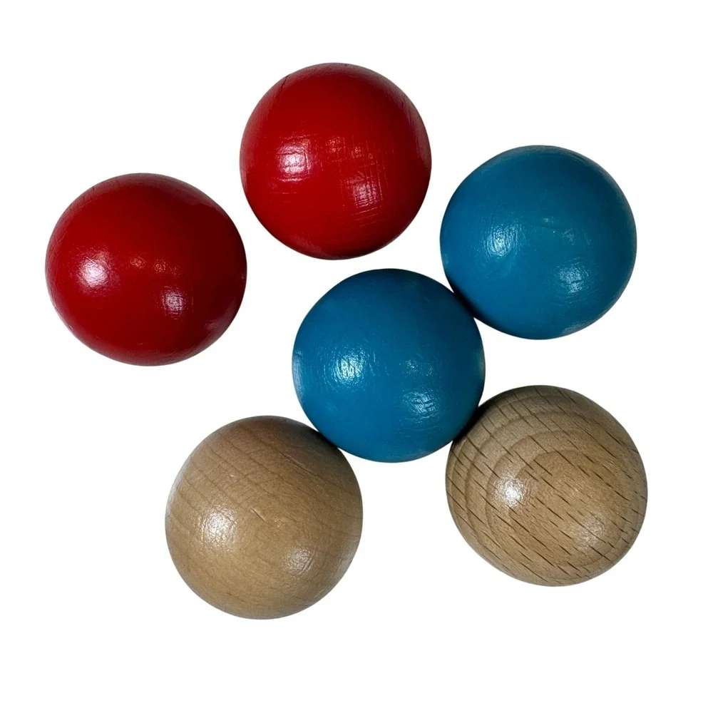 Magnetic Blocks with Running Ball STEM Building Set 54 Pieces Wooden BallsManual